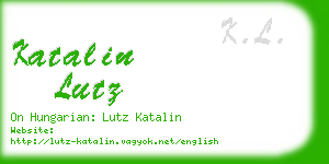 katalin lutz business card